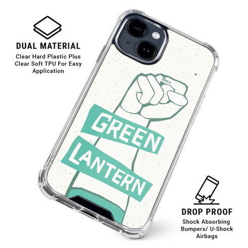 DC Comics Green Lantern Power Fist iPhone 15 Clear Case