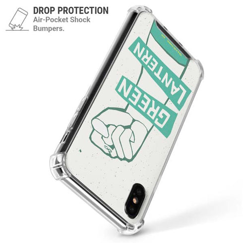 DC Comics Green Lantern Power Fist iPhone X/XS Clear Case