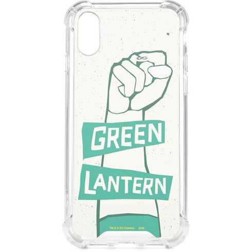 DC Comics Green Lantern Power Fist iPhone XS Clear Case