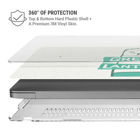 DC Comics Green Lantern Power Fist MacBook Pro 14in (2021-24) Case plus Skin
