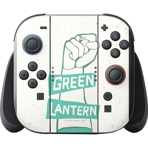 DC Comics Green Lantern Power Fist Nintendo Switch 2 (2025) with Joy-Con Skin