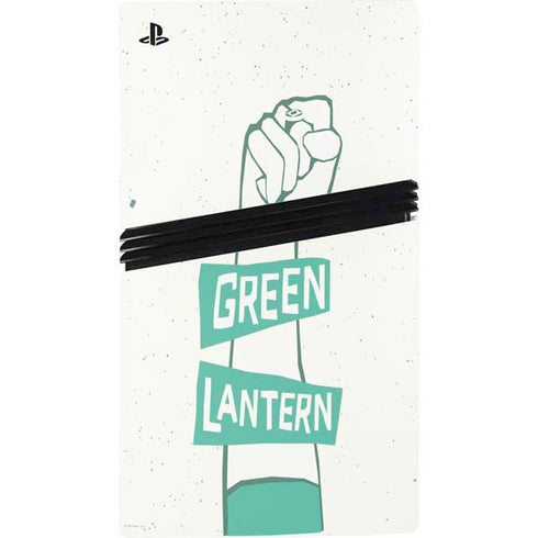DC Comics Green Lantern Power Fist PS5 Pro Disk Bundle Skin