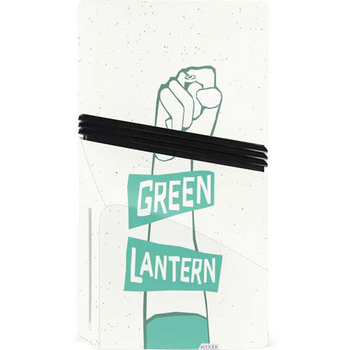 DC Comics Green Lantern Power Fist PS5 Pro Disk Console Skin
