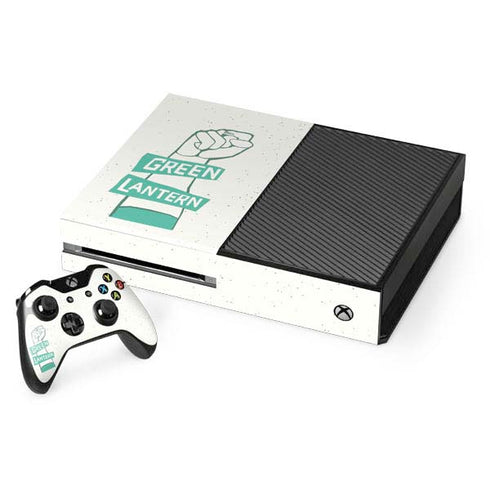 DC Comics Green Lantern Power Fist Xbox One Console and Controller Bundle Skin