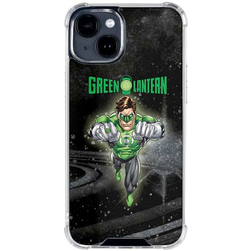DC Comics Green Lantern Flying Action Pose iPhone 15 Clear Case