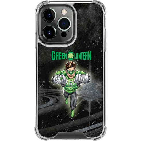 DC Comics Green Lantern Flying Action Pose iPhone 16 Pro Clear Case