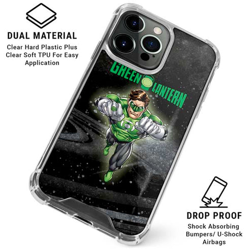 DC Comics Green Lantern Flying Action Pose iPhone 16 Pro Clear Case
