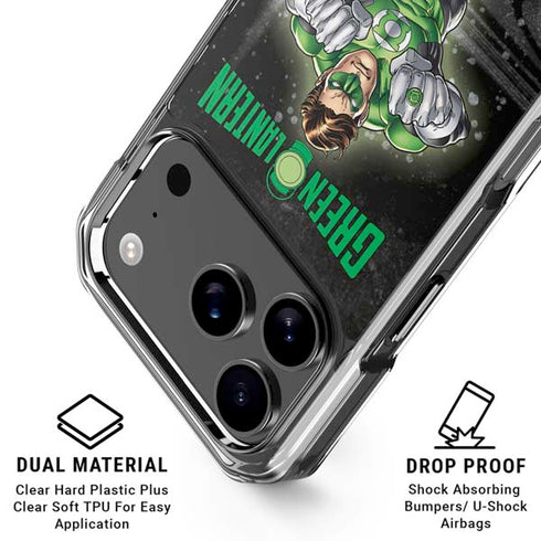 DC Comics Green Lantern Flying Action Pose iPhone 18 Pro Clear Case