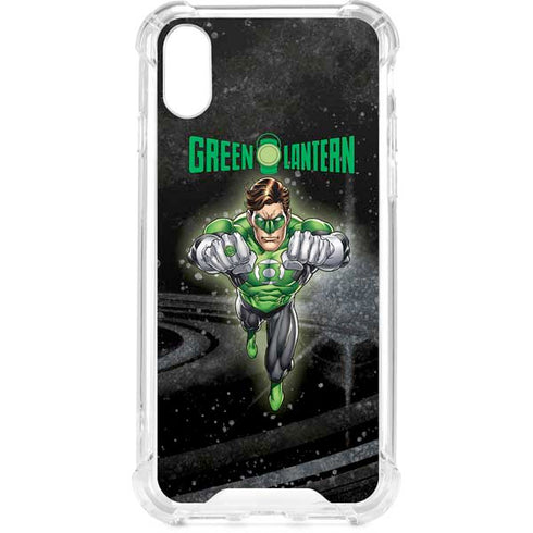 DC Comics Green Lantern Flying Action Pose iPhone XS Clear Case