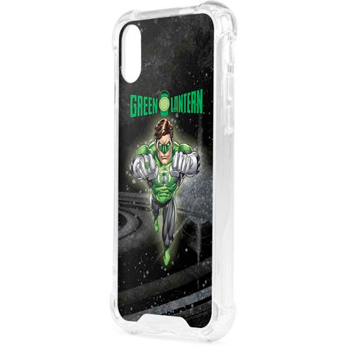DC Comics Green Lantern Flying Action Pose iPhone XS Clear Case