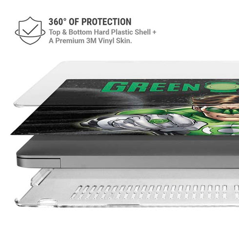 DC Comics Green Lantern Flying Action Pose MacBook Pro 14in (2021-24) Case plus Skin