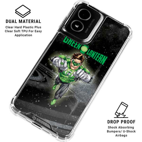 DC Comics Green Lantern Flying Action Pose Moto G Power 5G (2024) Clear Case