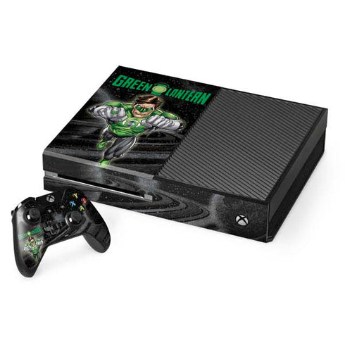 DC Comics Green Lantern Flying Action Pose Xbox One Console and Controller Bundle Skin