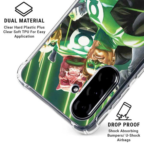 DC Comics Green Lantern Corps Team Art by Alex Ross Galaxy A36 5G Clear Case