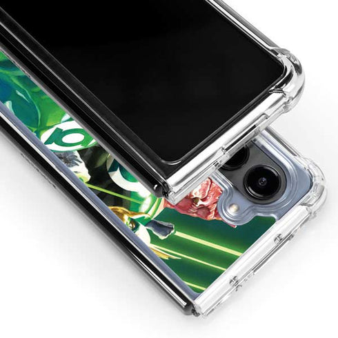 DC Comics Green Lantern Corps Team Art by Alex Ross Galaxy Z Fold5 5G Clear Case