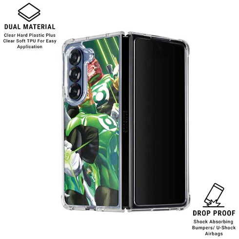 DC Comics Green Lantern Corps Team Art by Alex Ross Galaxy Z Fold6 Clear Case