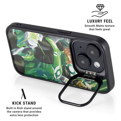 DC Comics Green Lantern Corps Team Art by Alex Ross iPhone 14 Plus Kickstand Case