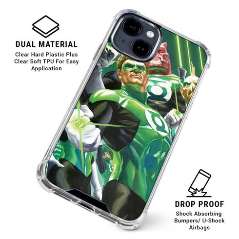 DC Comics Green Lantern Corps Team Art by Alex Ross iPhone 15 Clear Case