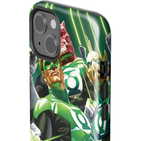 DC Comics Green Lantern Corps Team Art by Alex Ross iPhone 15 Impact Case