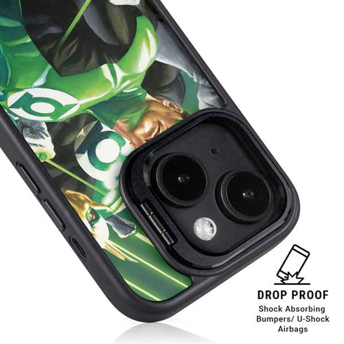 DC Comics Green Lantern Corps Team Art by Alex Ross iPhone 15 Kickstand Case