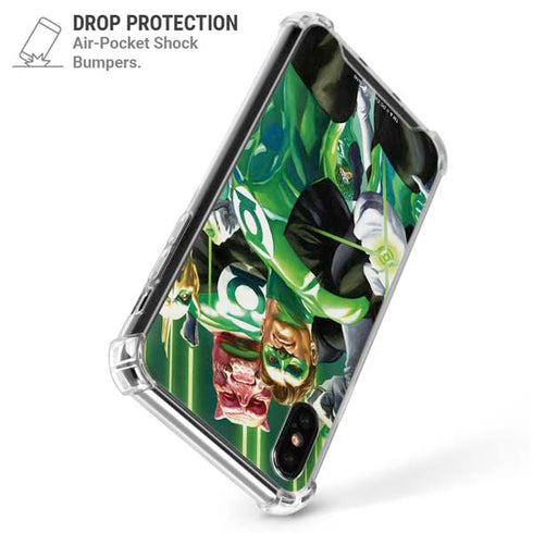 DC Comics Green Lantern Corps Team Art by Alex Ross iPhone X/XS Clear Case