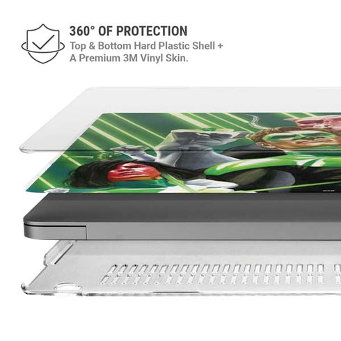 DC Comics Green Lantern Corps Team Art by Alex Ross MacBook Pro 14in (2021-24) Case plus Skin