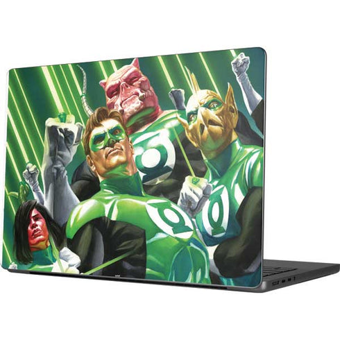 DC Comics Green Lantern Corps Team Art by Alex Ross Apple MacBook Pro 14-inch Skin