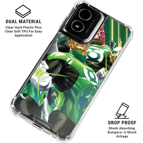 DC Comics Green Lantern Corps Team Art by Alex Ross Moto G Power 5G (2024) Clear Case