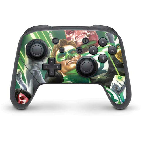 DC Comics Green Lantern Corps Team Art by Alex Ross Nintendo Switch Pro Controller Skin