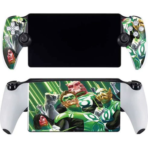 DC Comics Green Lantern Corps Team Art by Alex Ross PlayStation Portal Remote Player Skin