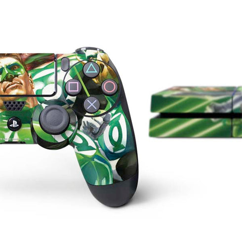 DC Comics Green Lantern Corps Team Art by Alex Ross PS4 Console and Controller Bundle Skin