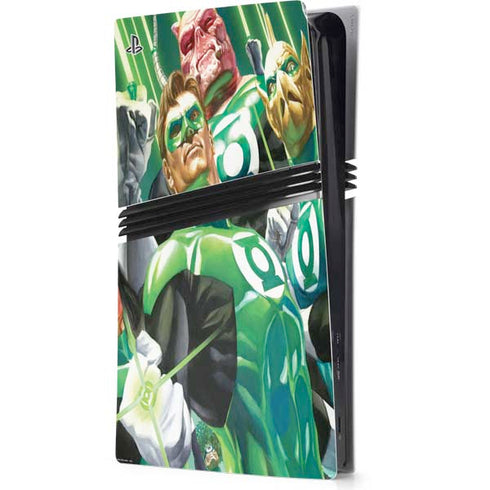 DC Comics Green Lantern Corps Team Art by Alex Ross PS5 Pro Console Skin