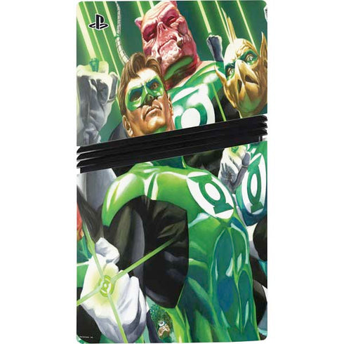 DC Comics Green Lantern Corps Team Art by Alex Ross PS5 Pro Console Skin