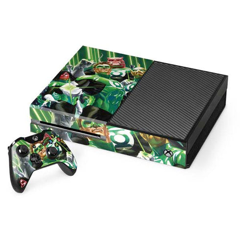 DC Comics Green Lantern Corps Team Art by Alex Ross Xbox One Console and Controller Bundle Skin