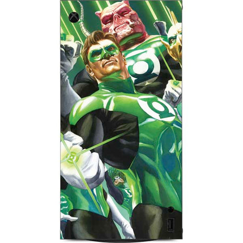 DC Comics Green Lantern Corps Team Art by Alex Ross XBox Series X Digital Edition Console Skin