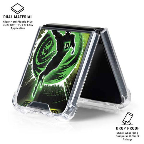 DC Comics Green Lantern Cosmic Action Pose Galaxy Z Flip6 Clear Case
