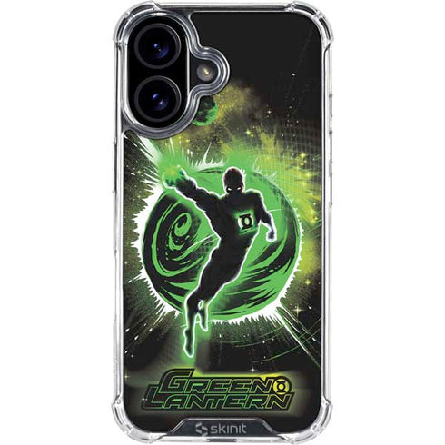 DC Comics Green Lantern Cosmic Action Pose iPhone 16 Plus Clear Case
