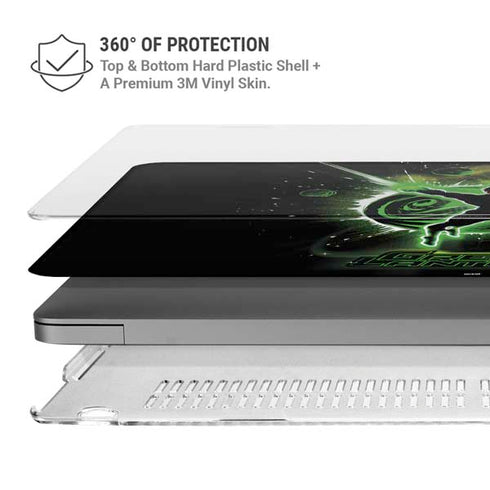 DC Comics Green Lantern Cosmic Action Pose MacBook Pro 14in (2021-24) Case plus Skin