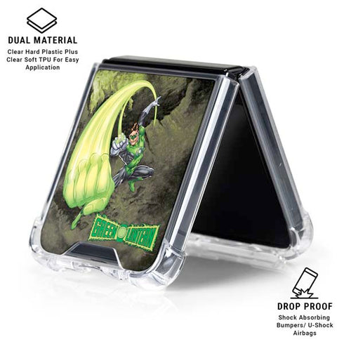 DC Comics Green Lantern Super Punch Galaxy Z Flip6 Clear Case