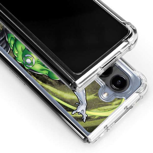 DC Comics Green Lantern Super Punch Galaxy Z Fold5 5G Clear Case