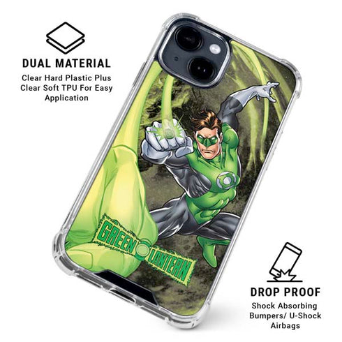 DC Comics Green Lantern Super Punch iPhone 15 Clear Case