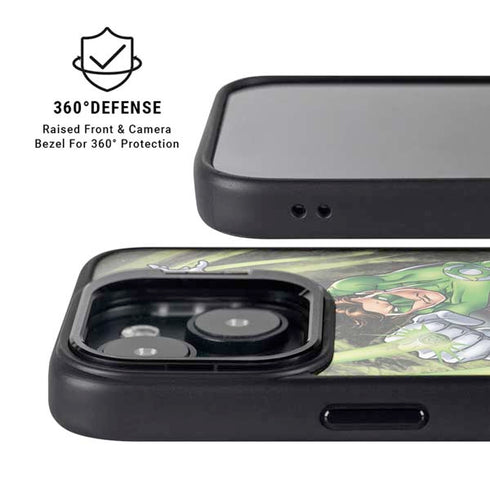 DC Comics Green Lantern Super Punch iPhone 15 Kickstand Case