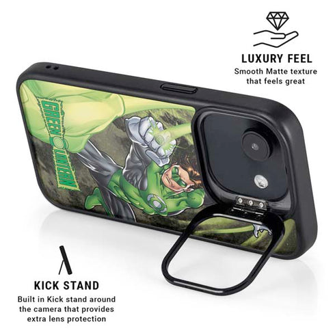 DC Comics Green Lantern Super Punch iPhone 16e Kickstand Case