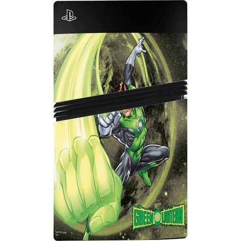 DC Comics Green Lantern Super Punch PS5 Pro Console Skin