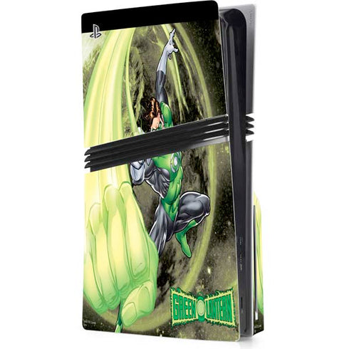 DC Comics Green Lantern Super Punch PS5 Pro Disk Console Skin