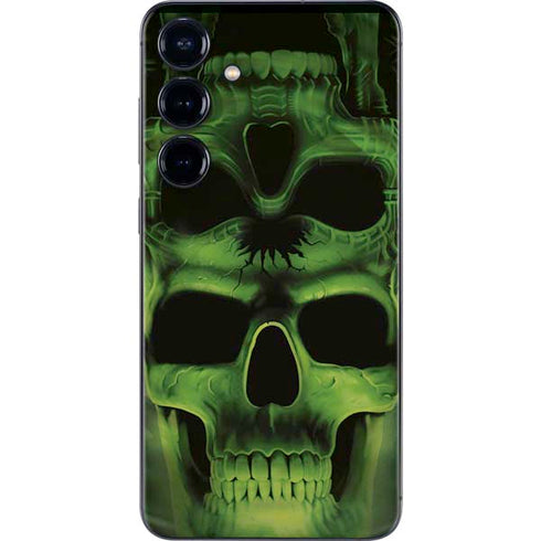 Liquid Blue Green Skulls Galaxy A16 5G Skin