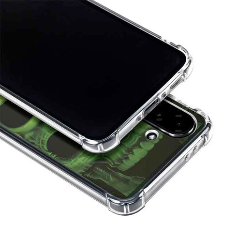 Liquid Blue Green Skulls Galaxy A36 5G Clear Case