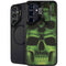 Liquid Blue Green Skulls Galaxy S25 Kickstand Case