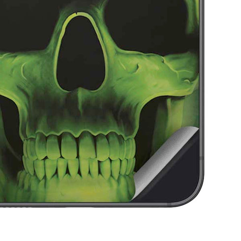 Liquid Blue Green Skulls Galaxy S25 Plus Skin