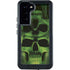 Liquid Blue Green Skulls Galaxy S24 Plus Waterproof Case